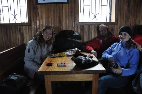 Dentro do confortável refúgio do vulcão Cotopaxi, no Equador